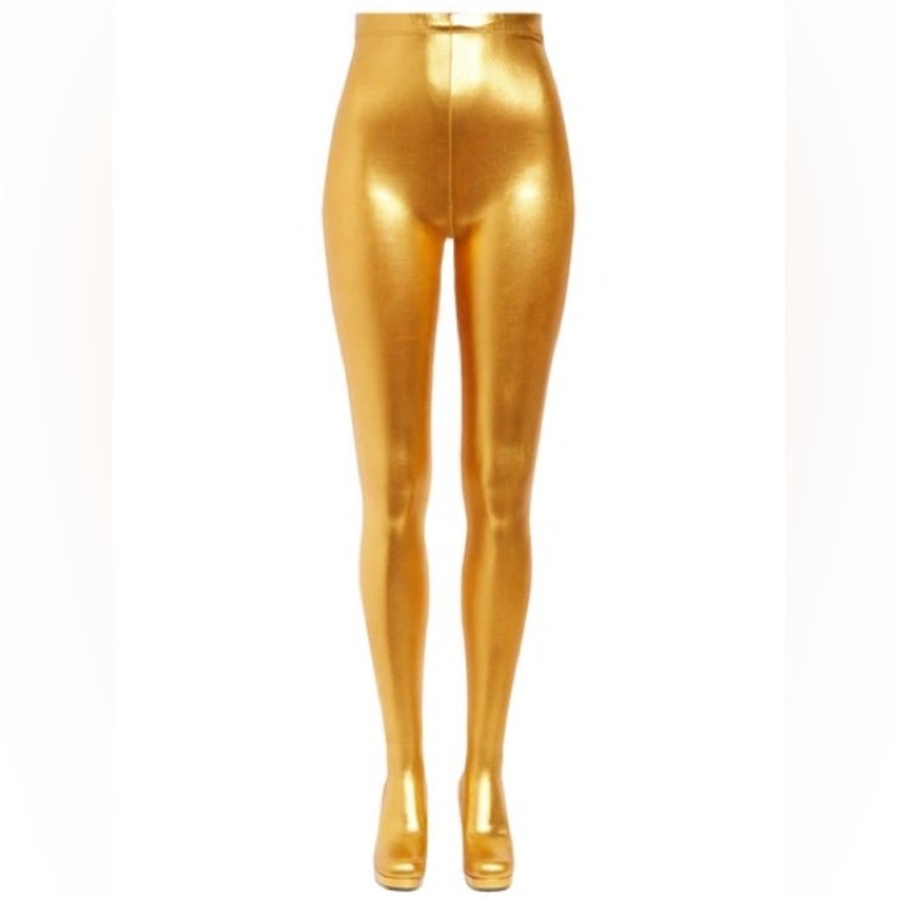 Jeffrey Campbell Pantalones Gold Heel Leggings